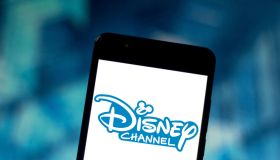 In this photo illustration the Disney Channel logo is seen...