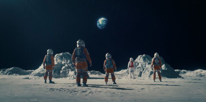 Key art and production stills for the Disney+ original film Crater