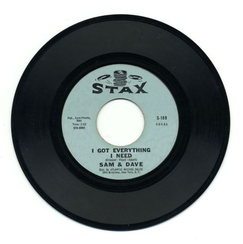 45 rpm Stax label record by Sam & Dave