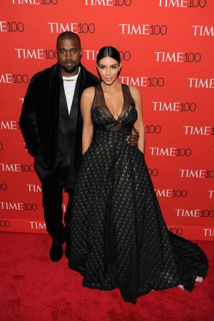 Kanye West and Kim Kardashian at TIME 100's Event