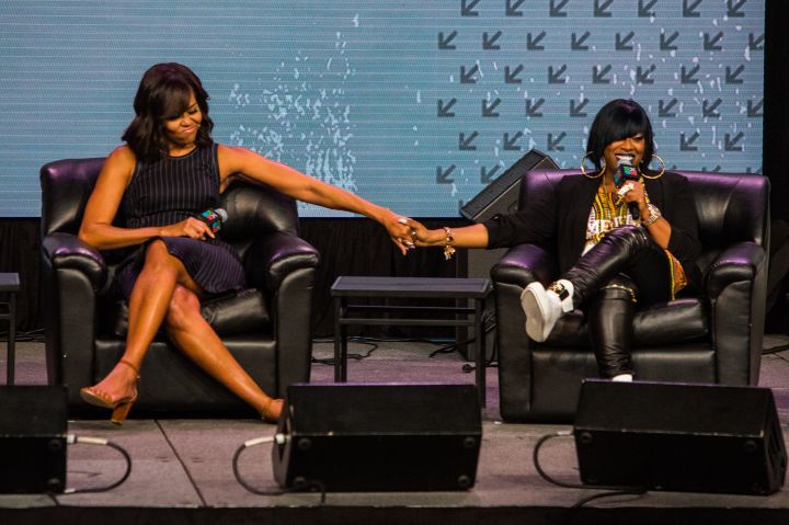 First Lady Michelle Obama Gives Keynote Address At SXSW In Austin, Texas